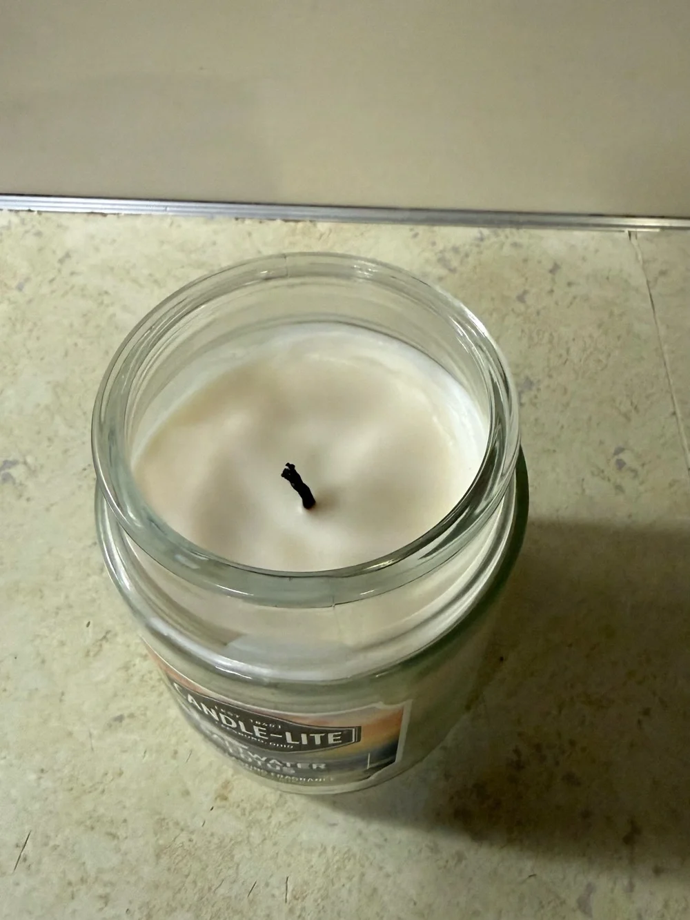 Saltwater Lotus Scented Jar Candle - White